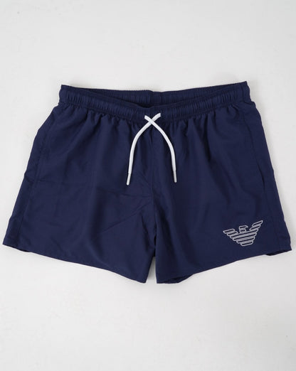 Emporio Armani Badeshorts mit Adler-Motiv, Blau
