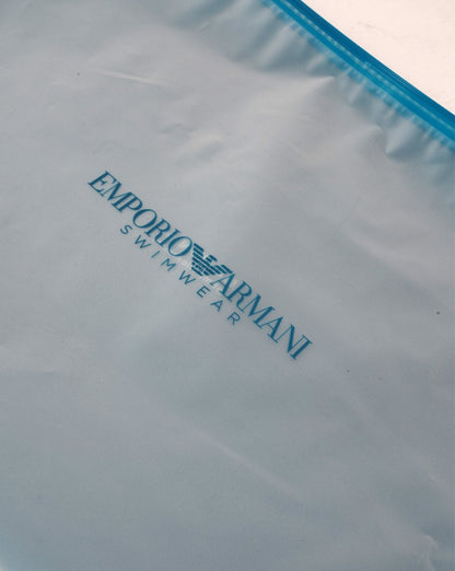 Emporio Armani Badeshorts mit Adler-Motiv, Blau