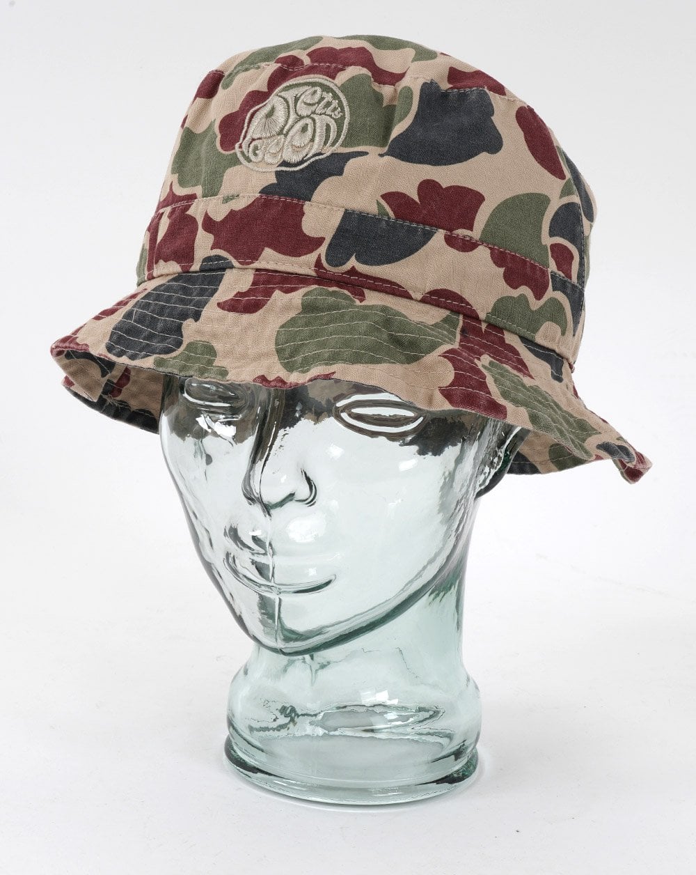 Pretty Green – Miles – Fischerhut mit Camouflage-Muster, mehrfarbig