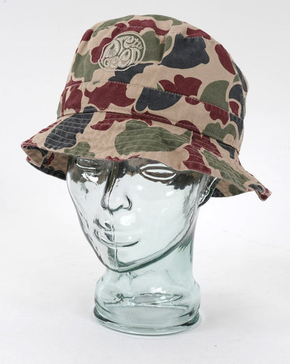 Pretty Green – Miles – Fischerhut mit Camouflage-Muster, mehrfarbig