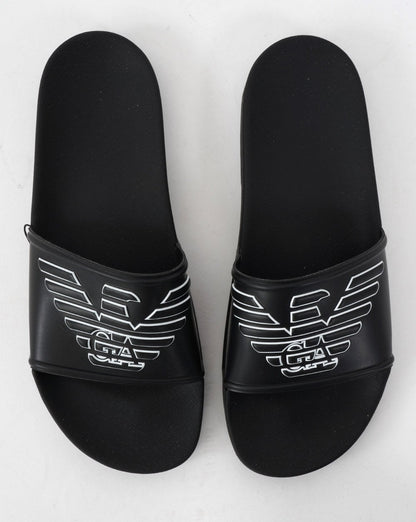 Emporio Armani Pantoletten Schwarz