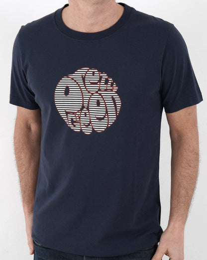 Pretty Green – T-Shirt mit nautischem Logo, Marineblau