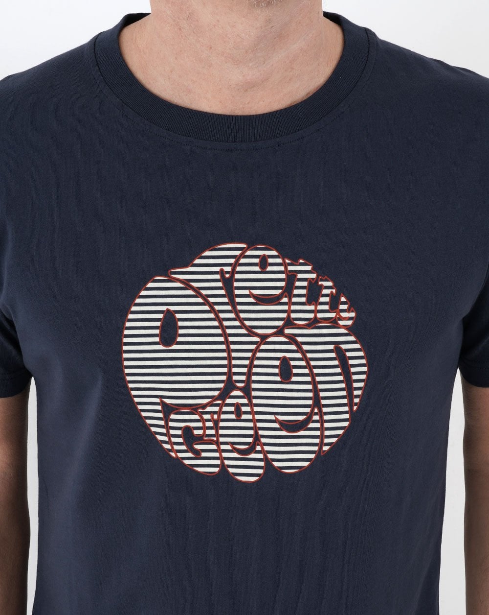 Pretty Green Nautical Logo T-shirt Navy