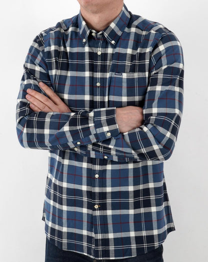 Barbour – Lewis – Maßgeschneidertes Hemd in Sommermarineblau