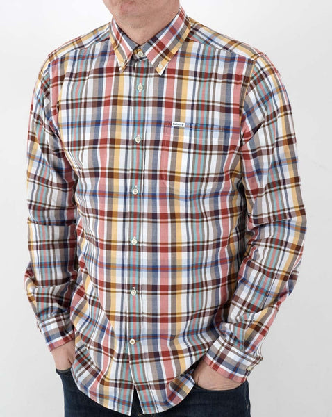 Barbour Elmwood Tailored Shirt White Check