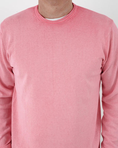 Benetton – Verwaschener Strickpullover in Rosa