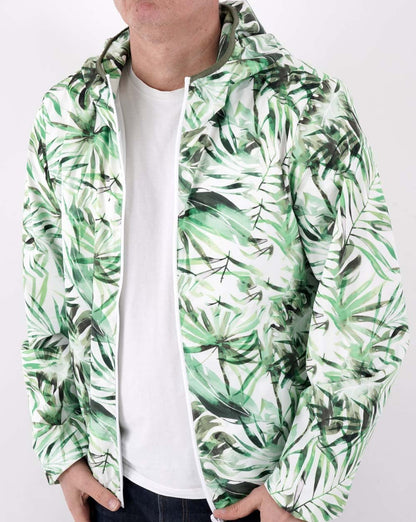Benetton Leichte Kapuzenjacke Grün Multi