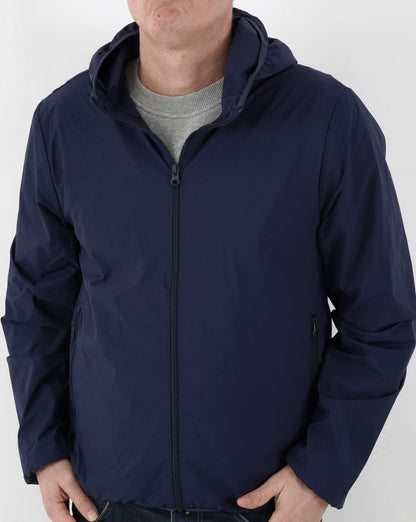 Benetton Leichte Kapuzenjacke Marineblau