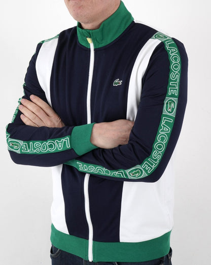 Lacoste Colour Block Track Top Marineblau/Weiß/Grün