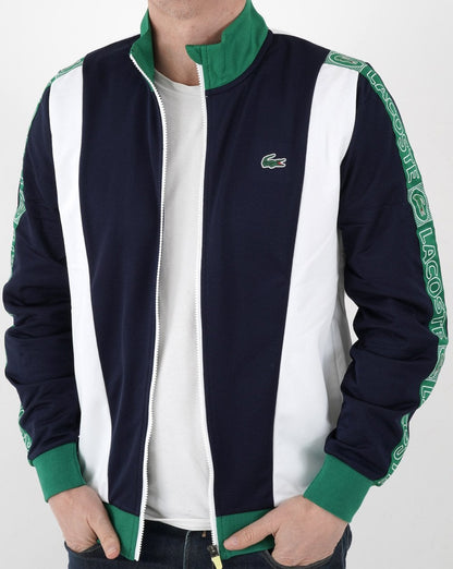 Lacoste Colour Block Track Top Marineblau/Weiß/Grün