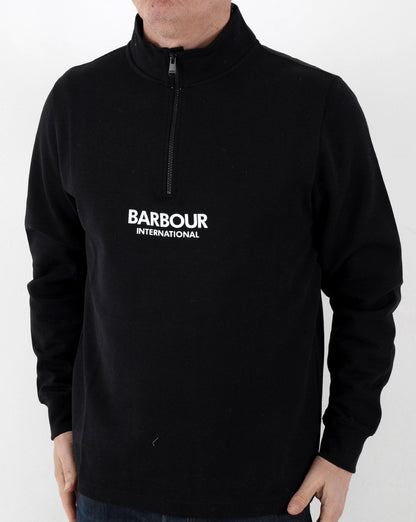 Barbour International Transmission Halbreißverschluss Schwarz