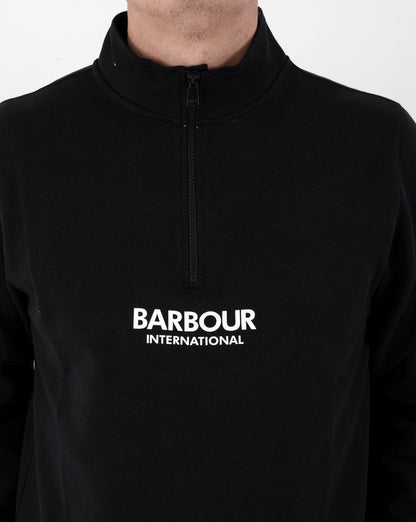 Barbour International Transmission Halbreißverschluss Schwarz