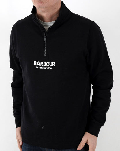Barbour International Transmission Halbreißverschluss Schwarz