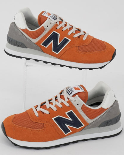 New Balance 574 Trainer Orange/Grau