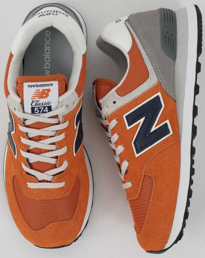 New Balance 574 Trainer Orange/Grau