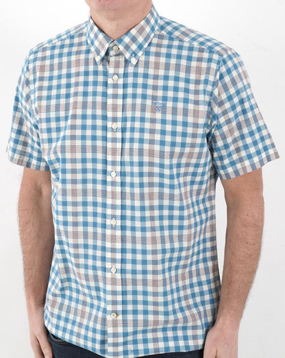 Barbour Middleton Kurzarmhemd Blau