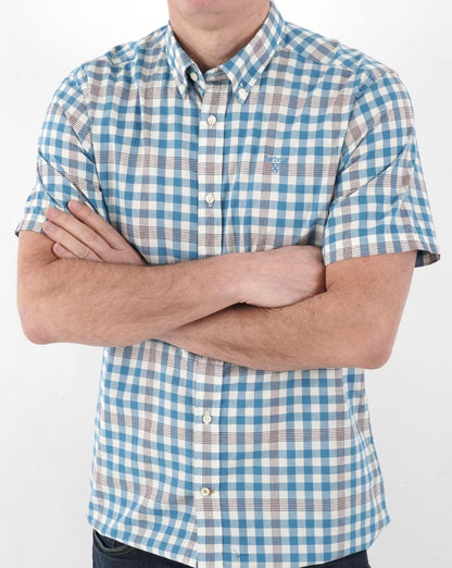 Barbour Middleton Kurzarmhemd Blau