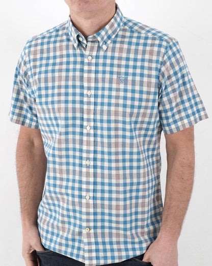 Barbour Middleton Kurzarmhemd Blau