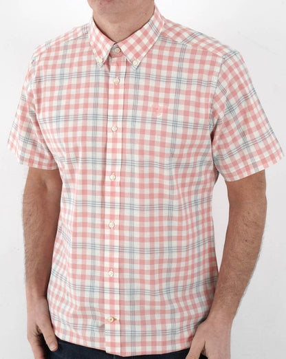 Barbour Middleton Kurzarmhemd Rosa
