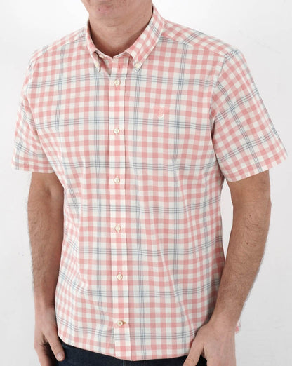 Barbour Middleton Kurzarmhemd Rosa