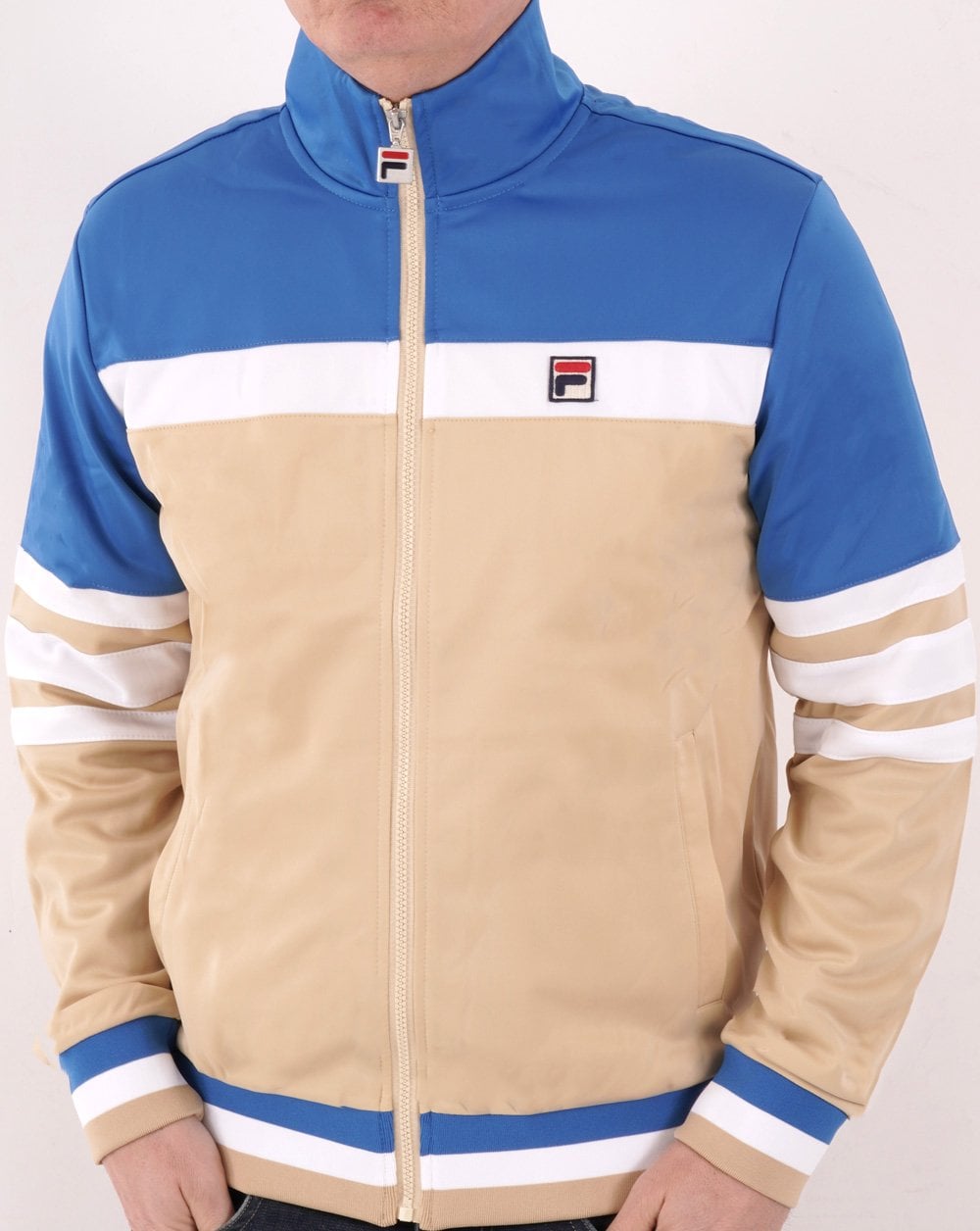 Fila Vintage Courto Mk2 Trainingsjacke Boulder/Blau