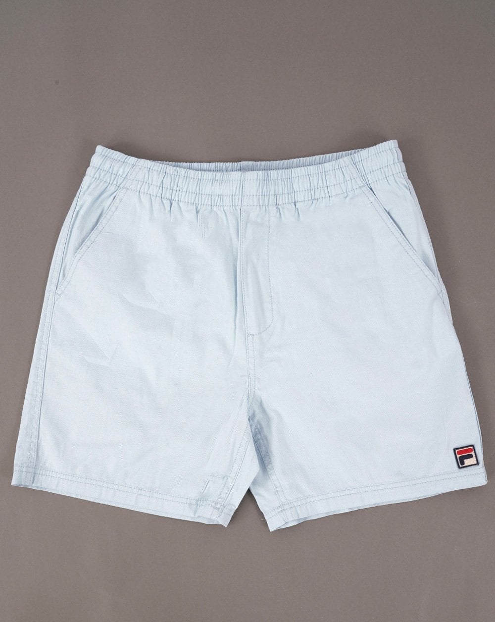Fila Vintage Elastische Chino-Shorts Himmelblau