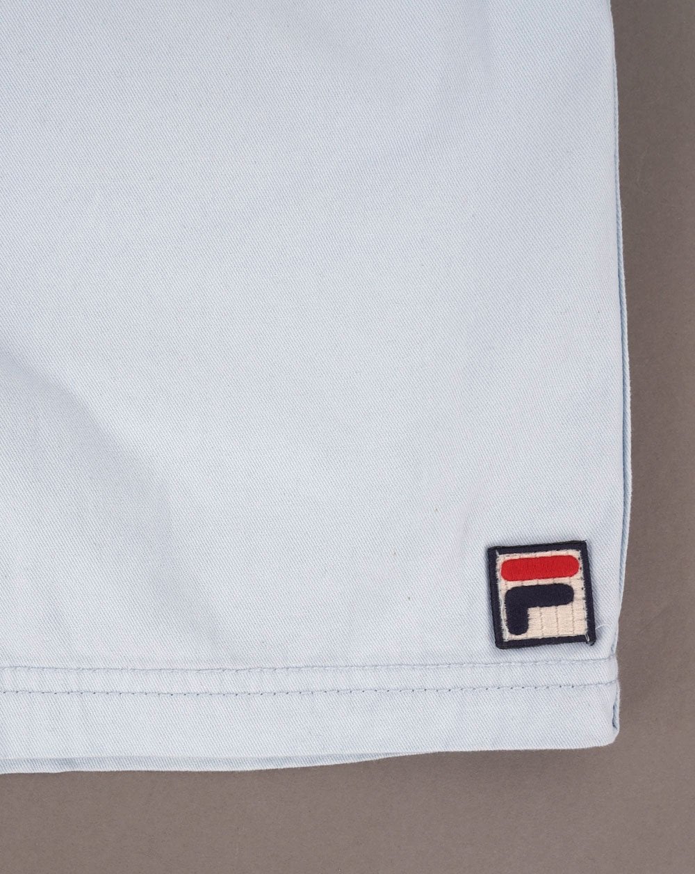 Fila Vintage Elastische Chino-Shorts Himmelblau