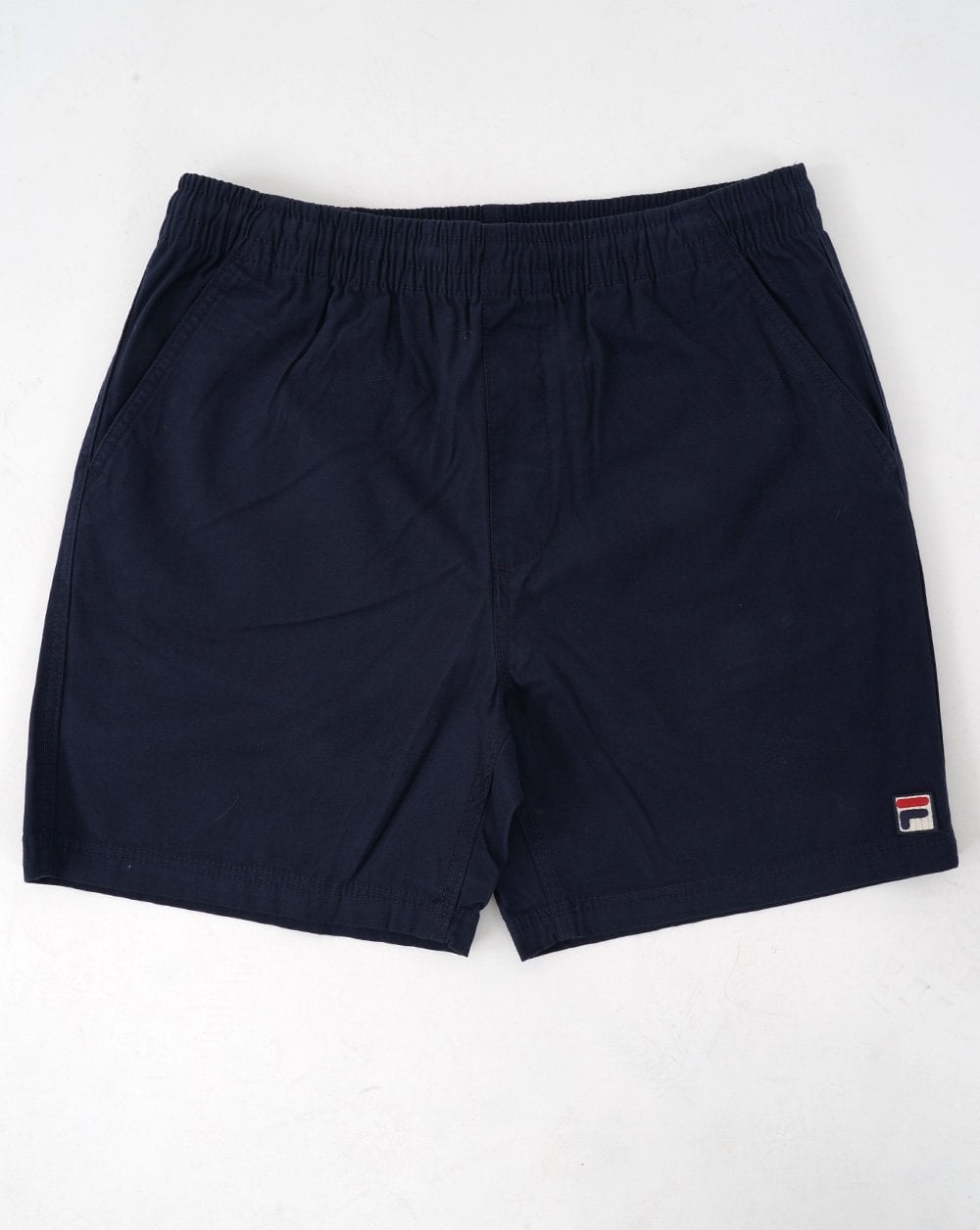 Fila – Vintage – Lockere Chino-Shorts in Marineblau