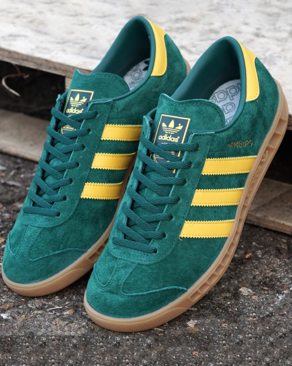 Adidas Hamburg Sneakers Grün/Gelb