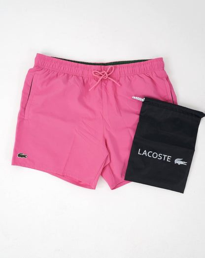 Lacoste Badeshorts Hot Pink/Grün