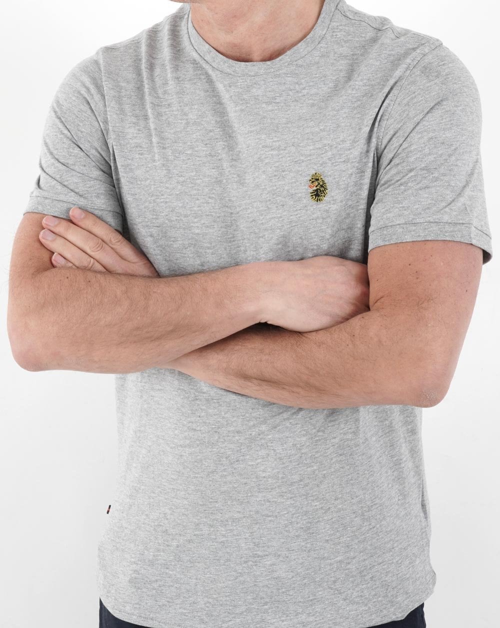 Luke Traffs T Shirt Mid Grey Marl