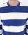 Benetton Striped Sweatshirt Blue