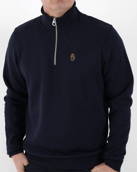 Luke Sport Sydney 1/4 Zip Sweatshirt Navy