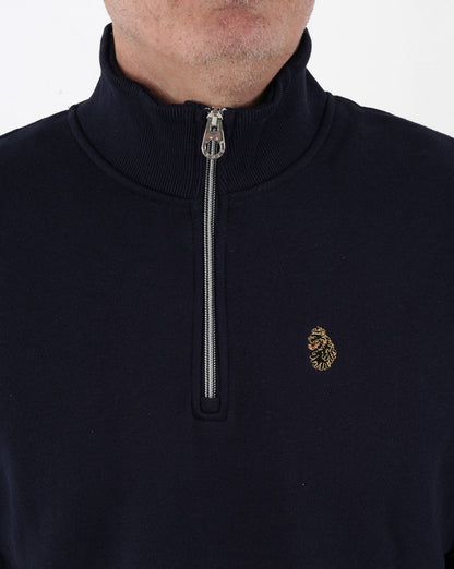 Luke Sport – Sydney – Sweatshirt mit 1/4-Reißverschluss, Marineblau