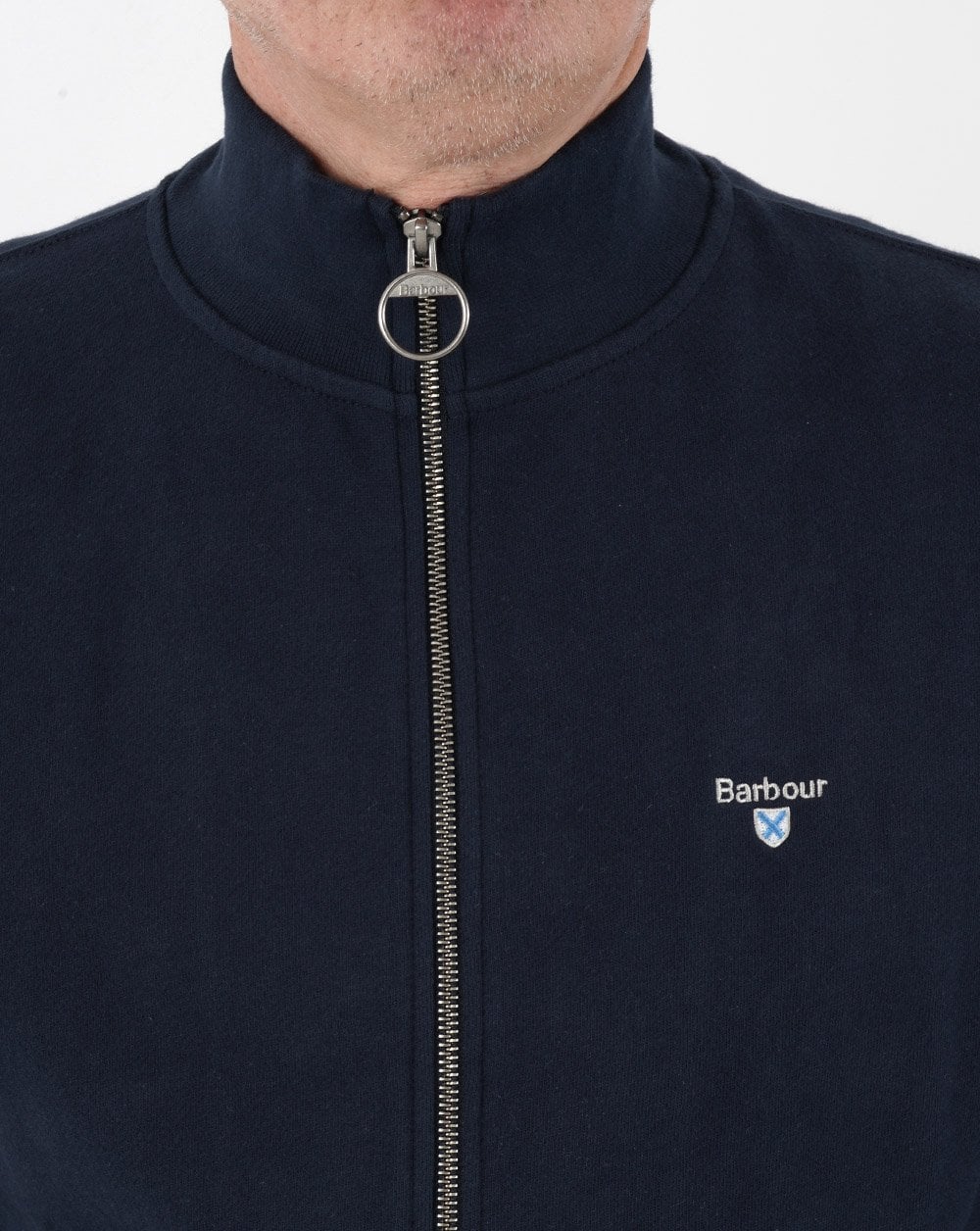 Barbour Cooklaw Sweatshirt mit durchgehendem Reißverschluss, Marineblau