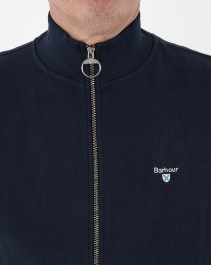 Barbour Cooklaw Sweatshirt mit durchgehendem Reißverschluss, Marineblau