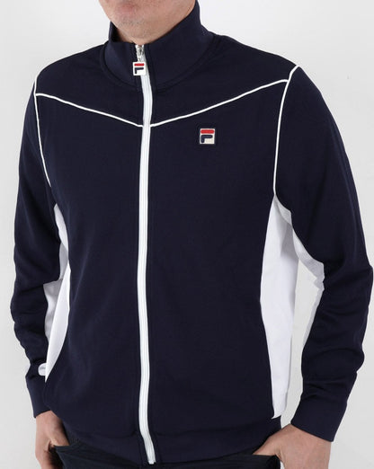 Fila Vintage Vicktor Trainingsjacke Marineblau/Weiß