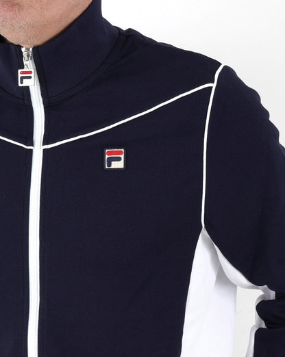 Fila Vintage Vicktor Trainingsjacke Marineblau/Weiß