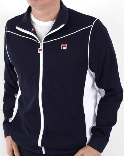 Fila Vintage Vicktor Trainingsjacke Marineblau/Weiß