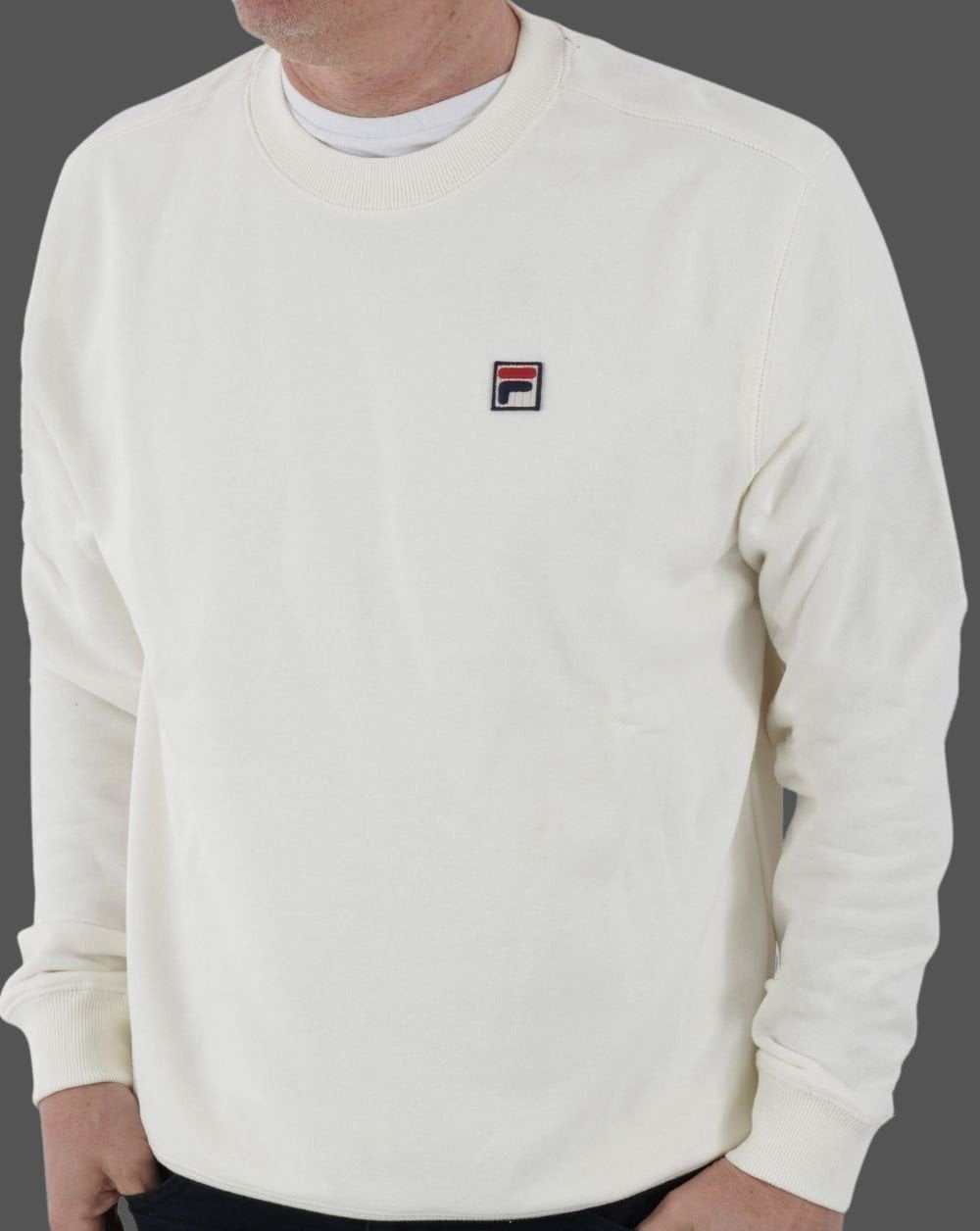 Fila Vintage Seppi Crew Sweat Off White