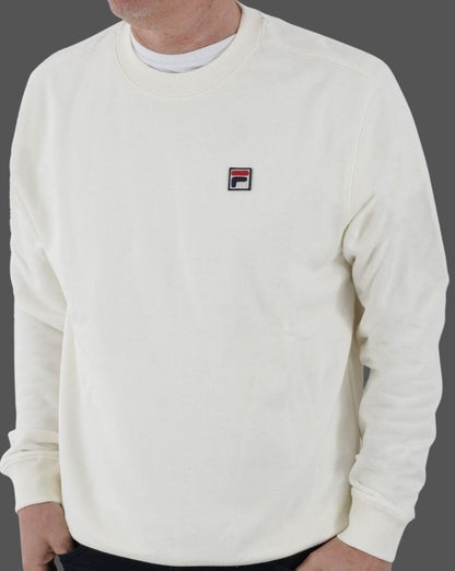 Fila Vintage Seppi Crew Sweatshirt Off White