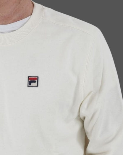 Fila Vintage Seppi Crew Sweatshirt Off White