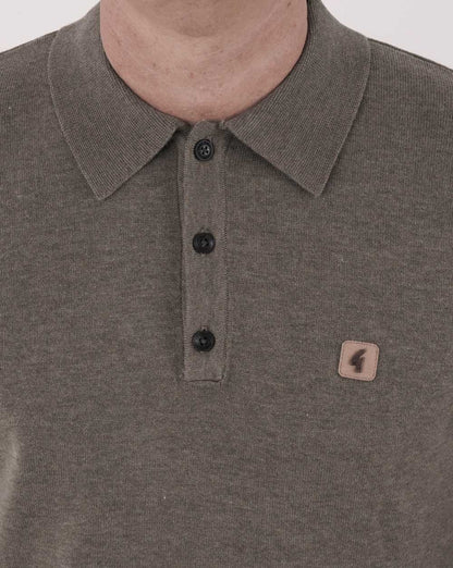 Gabicci Vintage Francesco LS Strickpolo Ulmenholz
