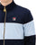 Fila Vintage Velour Track Top Navy/Sky Blue