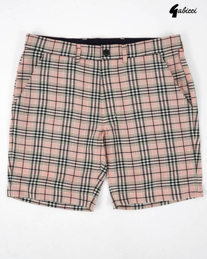 Gabicci Vintage Murphy Check Shorts Rosa