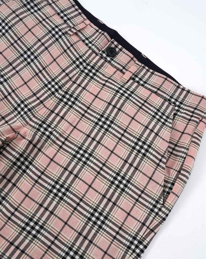 Gabicci Vintage Murphy Check Shorts Rosa