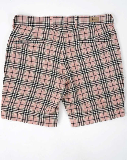 Gabicci Vintage Murphy Check Shorts Rosa