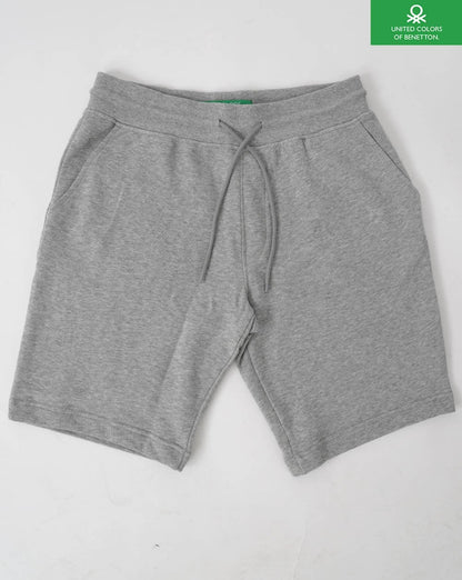 Benetton – Sweatshorts in Graumeliert