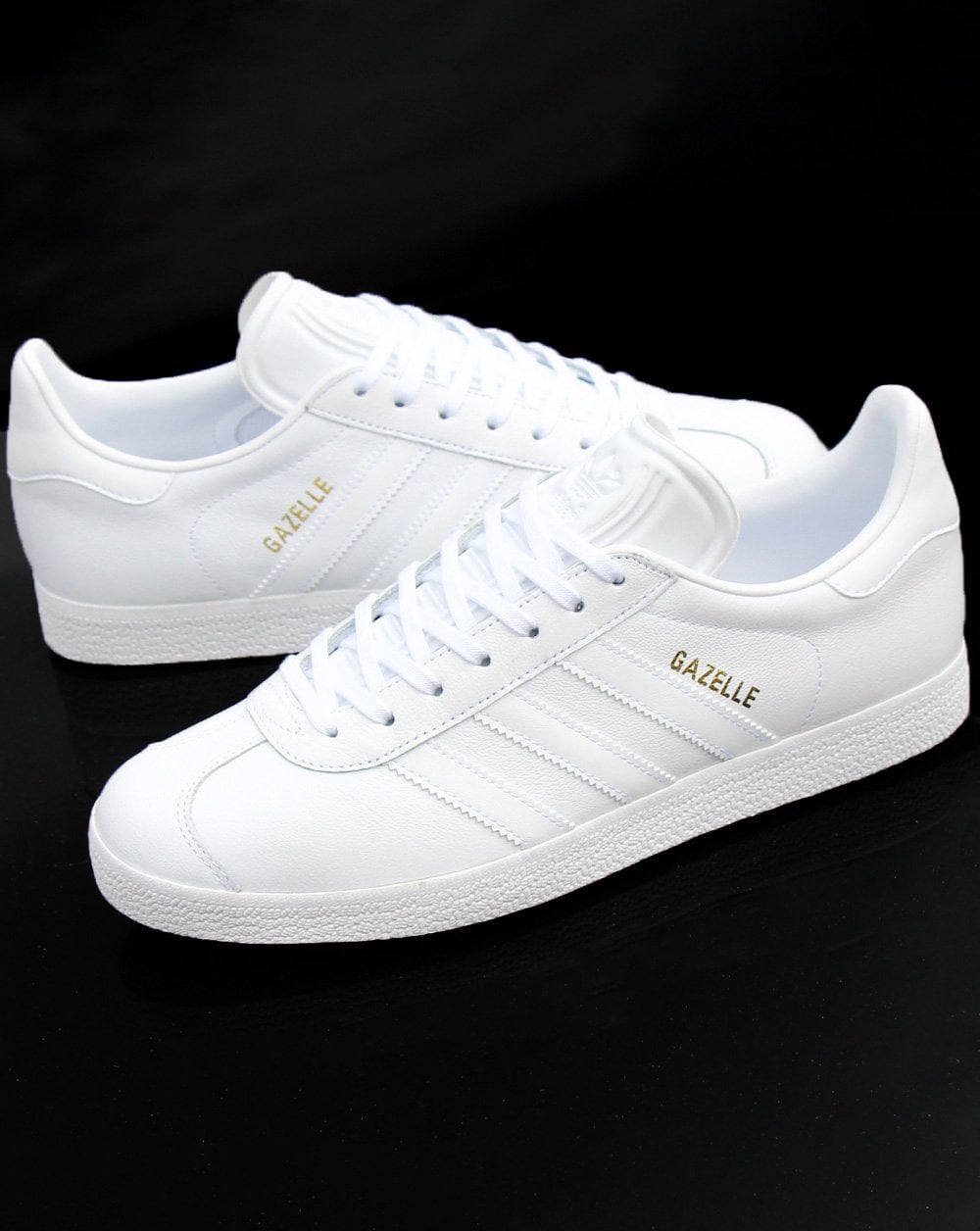 Adidas „Gazelle“ Leder-Sneaker in Weiß