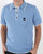 Gabicci Vintage Lineker Knitted Polo Sky